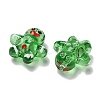Christmas Transparent Glass Beads Strands LAMP-M021-02F-3