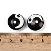 Yin-yang Theme Baking Paint Glass Beads LAMP-B028-01B-4