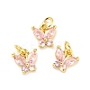 Rack Plating Brass Inlaid Cubic Zirconia Charms KK-G394-03G-06-1