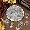 60Pcs 2 Styles Iron Leaf Ornaments AJEW-GF0012-11A-3