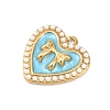 304 Stainless Steel Enamel Pendants STAS-P430-05G-01-2