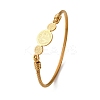Religion 304 Stainless Steel Bangles for Women BJEW-K280-01G-4