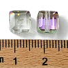114Pcs Transparent Electroplate Glass Beads GLAA-K064-09C-3