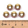 Brass Rhinestone Spacer Beads RB-A020-9mm-24LG-4
