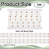 8 Yards Polyester Ribbon with 2-Row Golden Tone Alloy Eyelets SRIB-NB0001-18A-2