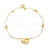 Rack Plating Brass Heart Pendant Necklaces for Women NJEW-C059-01G-03-1