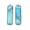 Natural Agate Pendants G-S359-386F-2