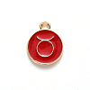 Alloy Enamel Pendants ENAM-S124-01B-07C-2