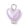 Imitation Shell & Pearl Acrylic Pendants PALLOY-JF04518-01-2