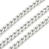 Spray Painted 304 Stainless Steel Curb Chains STAS-B067-05B-09-1