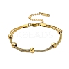 304 Stainless Steel Multi-strand Bracelets LS-BJEW-Q040-01G-2