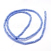 Faceted Rondelle Full Rainbow Plated Electroplate Glass Beads Strands EGLA-M004-2mm-M-4