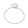 304 Stainless Steel Singapore Chains Bracelets BJEW-JB11508-2
