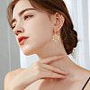 16Pcs Brass Micro Pave Clear Cubic Zirconia Pendants KK-BBC0017-23-5