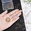 48Pcs 6 Styles Stainless Steel Linking Ring STAS-UN0056-48-4