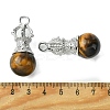 Natural Tiger Eye Pendants G-C114-04P-16-3