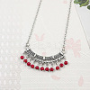 Yunnan Ethnic Style Miao Silver Pave Turquoise Pendant Necklaces Tibetan Nepalese Jewelry LV1527-1-1