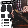 AHADERMAKER 4 Pairs 2 Styles Rubber Shoe Half Sole Anti Slip Grips FIND-GA0005-79-4
