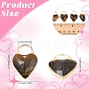 2Pcs Natural Tiger Eye Faceted Pendans KK-YW0003-63A-3