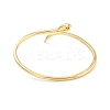 Green Cubic Zirconia Snake Wrap Cuff Bangle BJEW-I298-15G-1