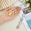 2Pcs 2 Colors Oval Brass Locket Pendants PALLOY-FH00108-3