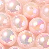 UV Plating Rainbow Iridescent Opaque Acrylic Beads OACR-C007-01H-1