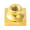 Golden Tone Square Wax Seal Brass Stamp Heads AJEW-Z034-01G-07-3