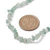 Natural Green Aventurine Chip Beaded Necklace NJEW-JN04616-14-3