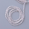 Electroplate Glass Beads Strands X-EGLA-R016-2mm-2-2