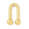 Rack Plating Brass U Shape Links Buckle for Dress Lingria Bikini Swimming Wear Accessories KK-A224-24B-G-1