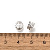 Brass Micro Pave Cubic Zirconia Beads KK-K378-62S-2