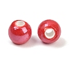 Glazed Porcelain Round Beads X-PORC-S489-8mm-14-3