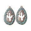 Tibetan Style Alloy Pendants X-FIND-B055-02C-1