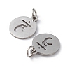 Non-Tarnish 304 Stainless Steel Charms STAS-Q201-T450P-2