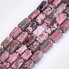 Natural Rhodonite Beads Strands G-S345-8x11-017-1