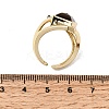 Brass Micro Pave Cubic Zirconia Cuff Rings for Women GG-CBA7610-11G-6