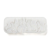 Cat Shape Quicksand DIY Silhouette Silicone Mold DIY-K067-02A-4