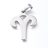 Non-Tarnish 304 Stainless Steel Pendants STAS-L210-06C-P-1