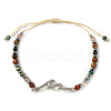 304 Stainless Steel Wave Link Bracelets NC8971-2-1