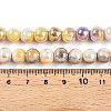 Electroplated Glass Beads Strands LS-GLAA-C023-01K-3