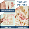 Polyester Bowknot Knitted Shoulder Bags for Women AJEW-WH20816-075A-5