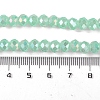 Baking Electroplate Glass Beads Strands DGLA-A039-J6MM-B07-4