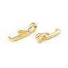 Rack Plating Eco-Friendly Brass Letter Pendants KK-K265-02G-J-2