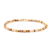 Mini Natural Crazy Agate Beaded Stretch Bracelets BJEW-JB07669-03-1