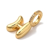 Brass Micro Pave Cubic Zirconia Pendants KK-K345-13H-G-2