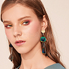30Pcs 5 Colors Ion Plating(IP) 304 Stainless Steel Stud Earring Findings EJEW-UN0001-67-7