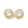 Brass Pave Cubic Zirconia Multi-Strand Links KK-B096-19G-03-1
