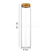 Column Glass Screw Top Bead Storage Tubes CON-WH0086-094J-02-1