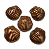 Seashell Shaped Porcelain Pendants PORC-O003-01B-09-1