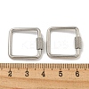 304 Stainless Steel Screw Carabiner Lock Charms STAS-C092-04A-P-3